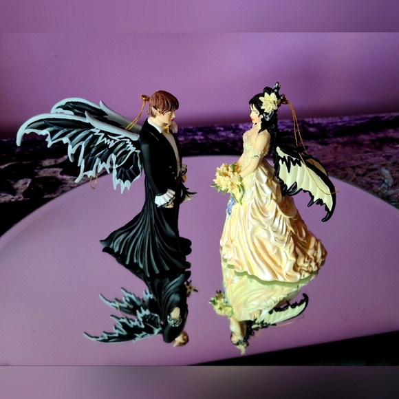 👰🤵Nene Thomas Bride & Groom Fairy Figurines NIB - Picture 5 of 13